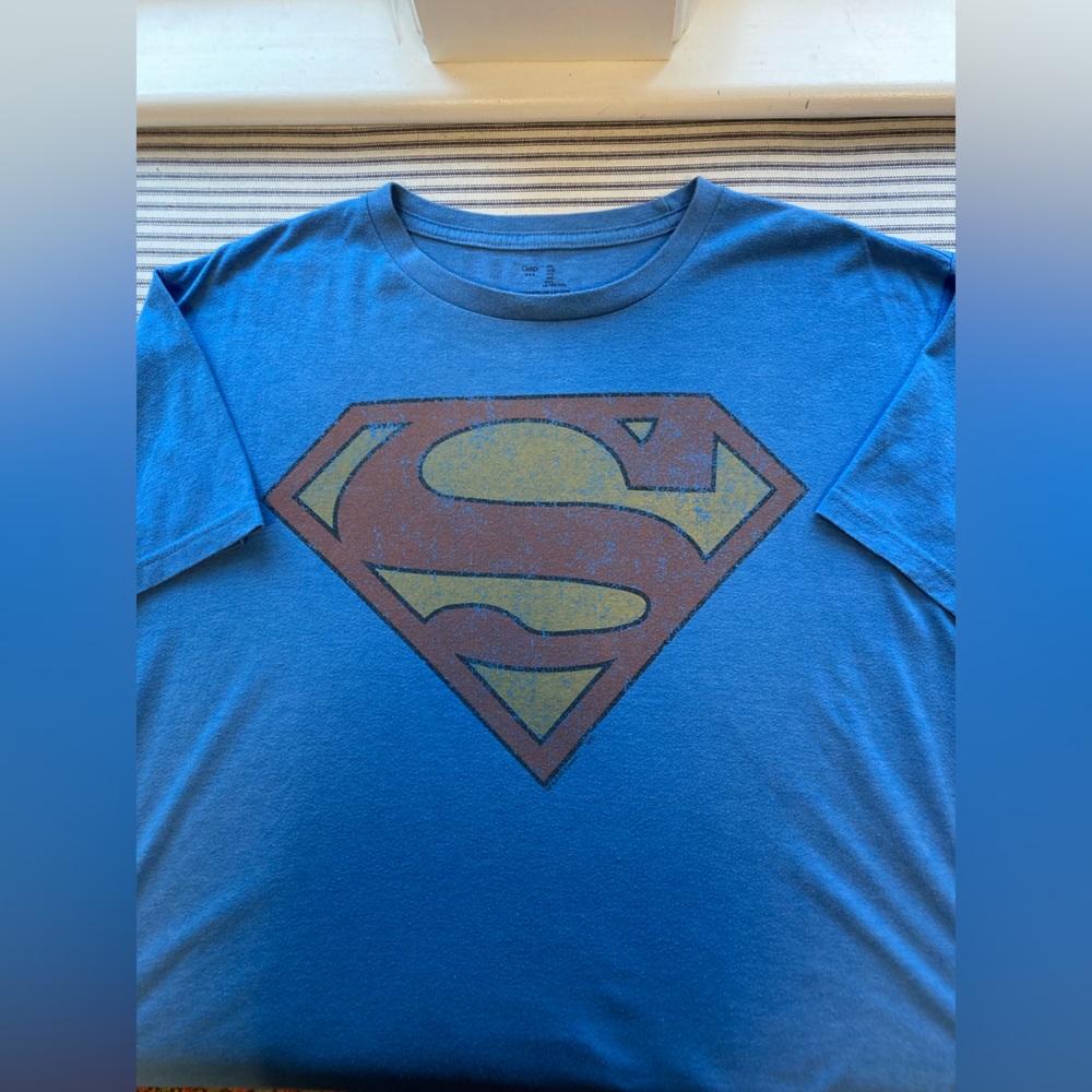 Gap - Men’s Light Blue Superman T-Shirt, Size Large - Picture 6 of 7